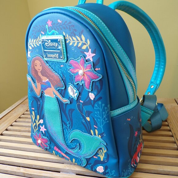 Loungefly Disney Little Mermaid Live Action Mini Backpack - Picture 1 of 12